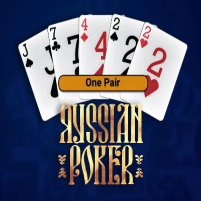 Russian Poker online game logo by OneTouch Games on hollywood-bet.co.za